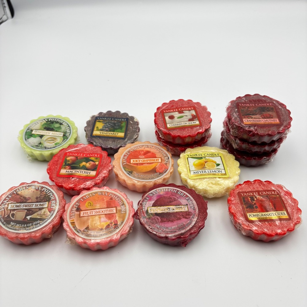 Yankee Candle Wax Potpourri Tarts Lot of 14 Assorted Scents Retired 0.8oz Melts